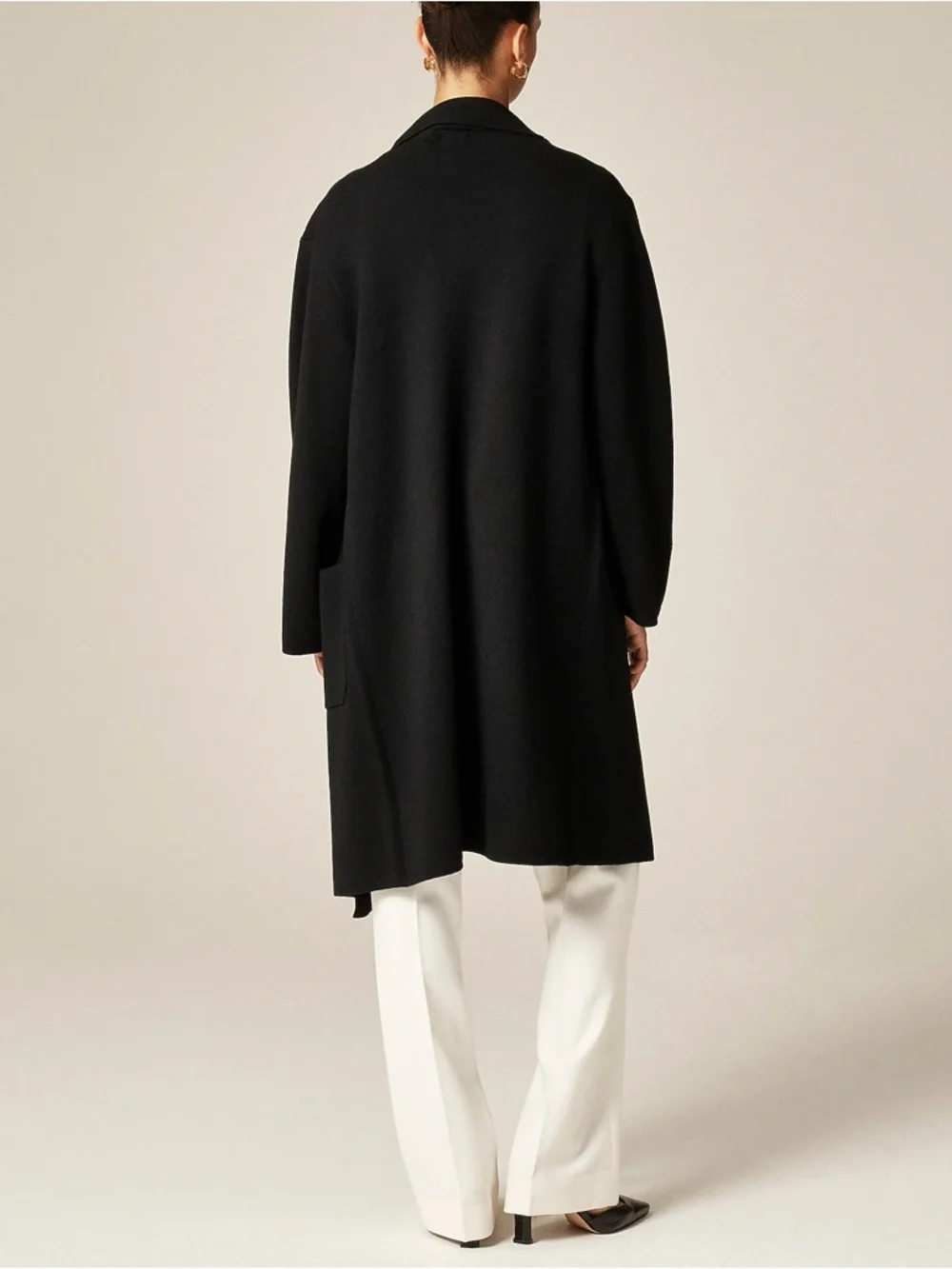 NWT J. Crew Shawl-collar Sweater Blazer Black